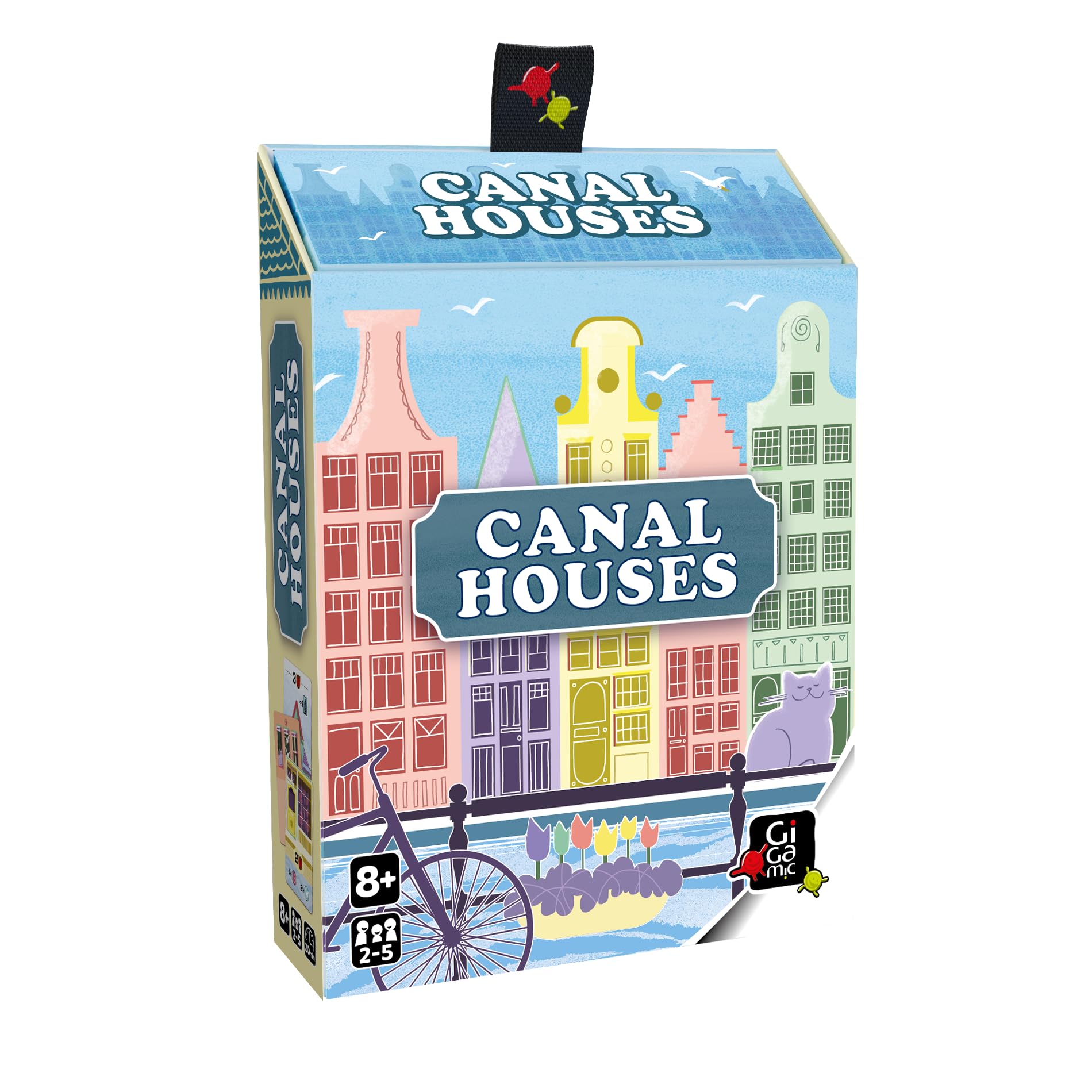 Gigamic Canal Houses Card Game, Amsterdam Theme, for 2-5 Players, Ages 8 and Up