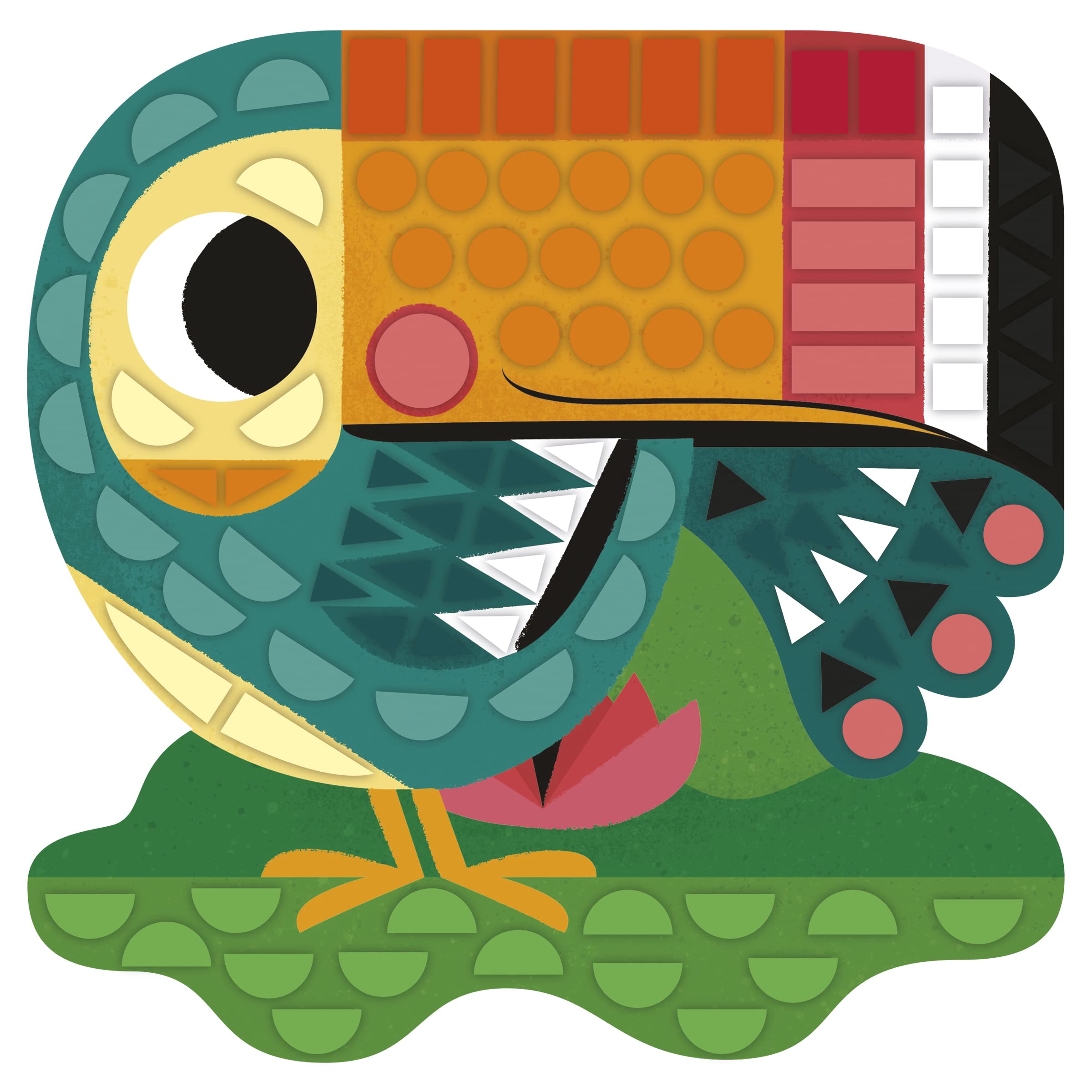 Janod - My Arts & Crafts - A Partir De 5 años - Pegatinas y Cuadros - 5 Cuadros - Manualidad Creativa - Motricidad Fina y Concentración - J07744