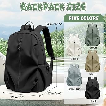 HYC00 School Backpack Womens, Causal Travel School Bags 14 Inch Laptop Backpack for Teenage Girls Lightweight Rucksack Water Resistant Bookbag College Boys Men Work Daypack