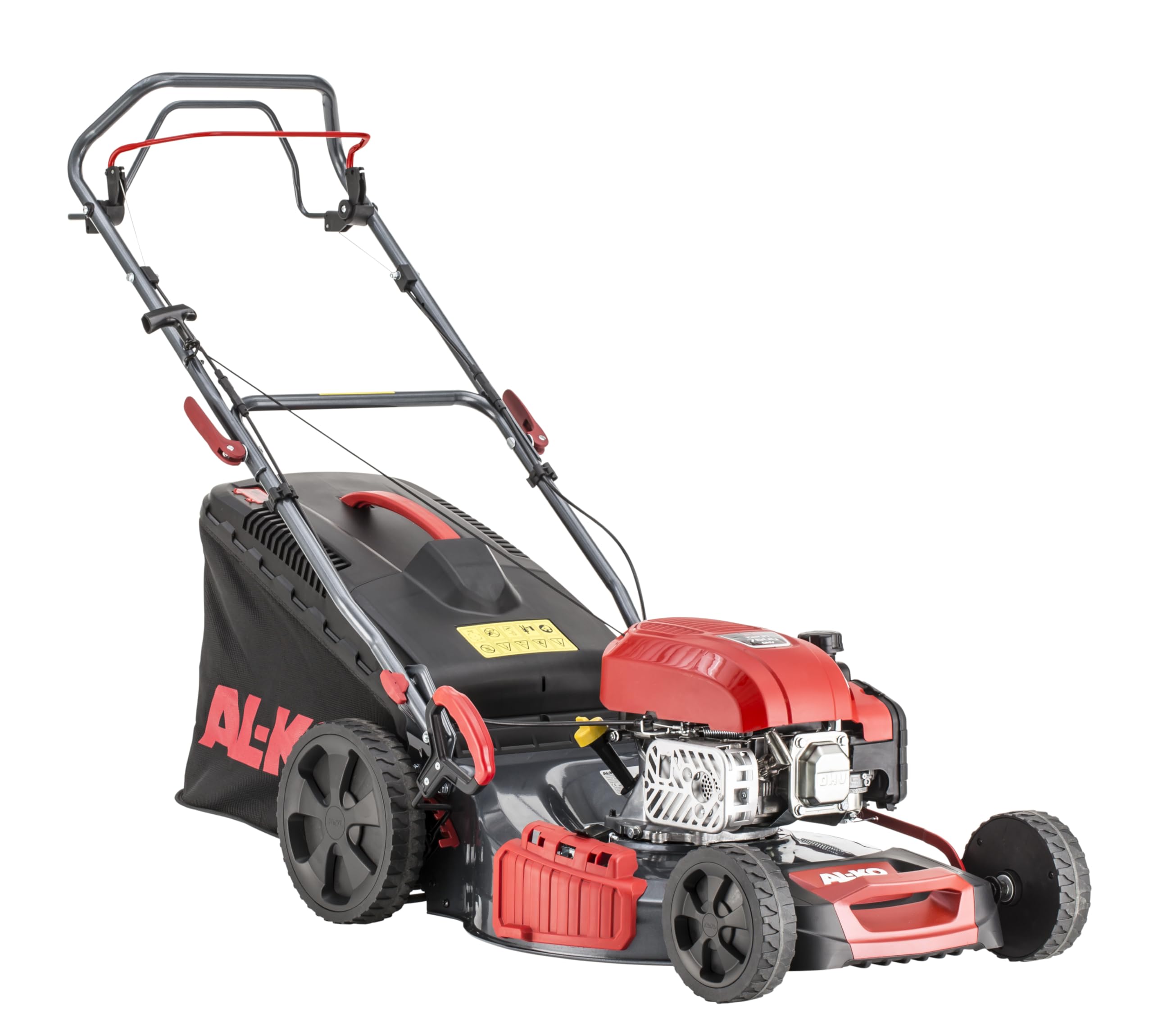 AL-KO Cortacésped de Gasolina Easy 5.16 SP-D, Ancho de Corte 51 cm, Potencia Motor 3.0 KW, tracción de 1 velocidades, función 4INONE, Carcasa de Chapa de Acero, para césped de hasta 1800 m²
