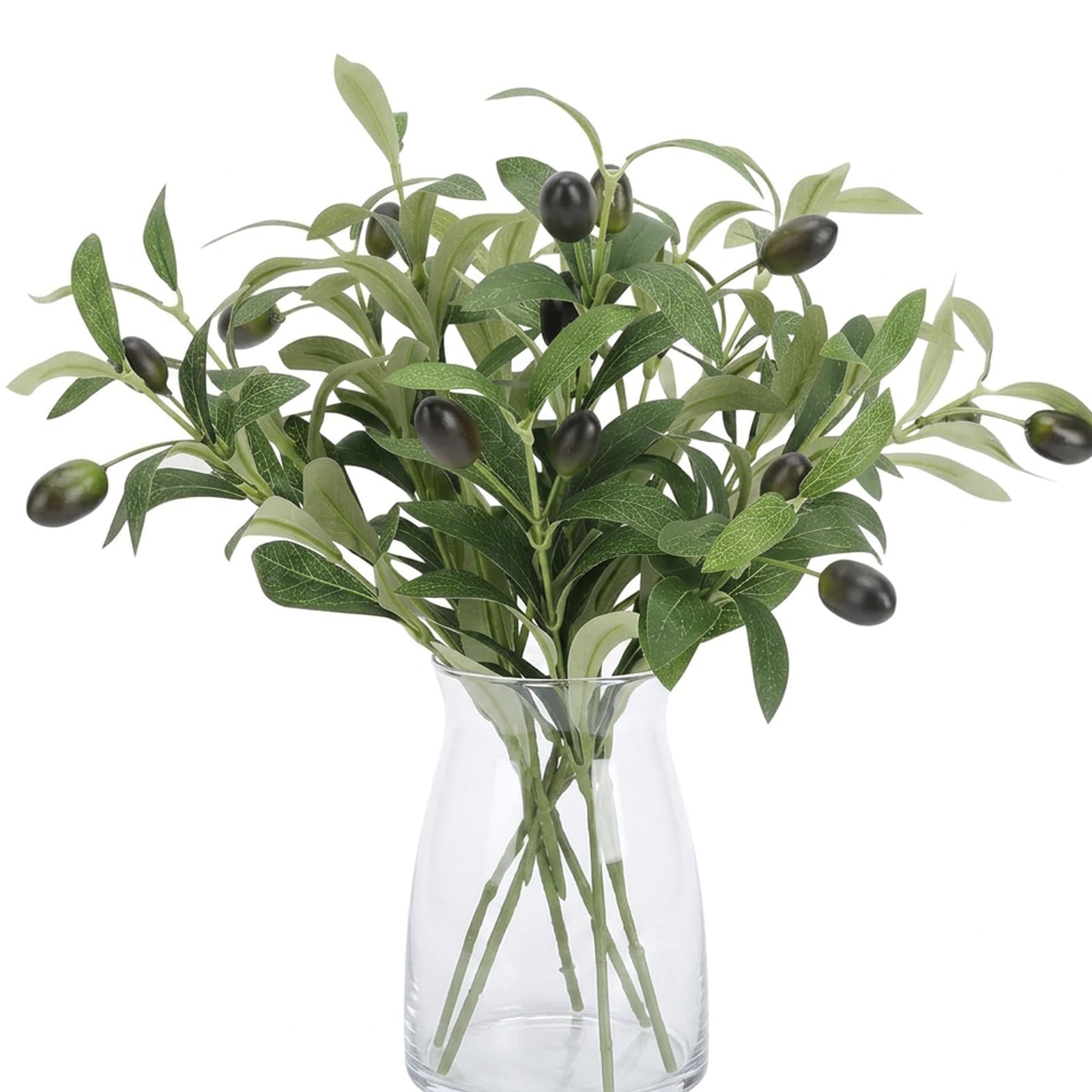 GYTFOG 12 Pcs Olive Branch 11.02Inch Artificial Plants Greenery Stems