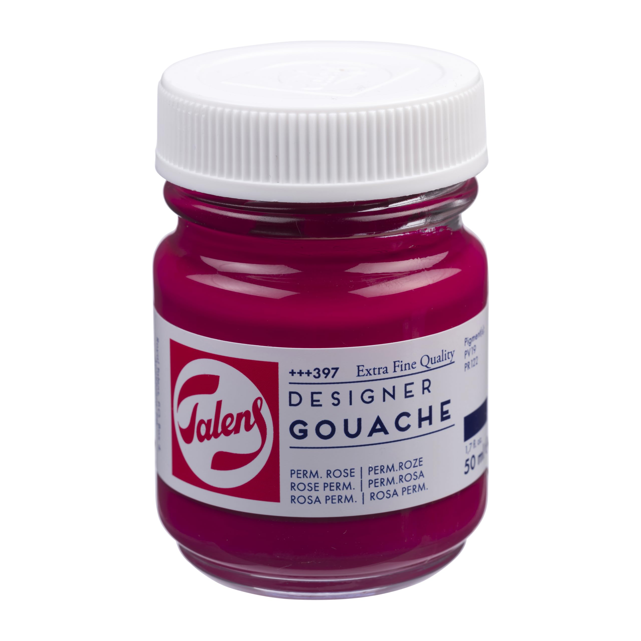 Talens Permanent Rose (Magenta) Gouache Extra Fine Quality - 397 50 Ml - High Pigment Matte Finish - Professional Artist Paint