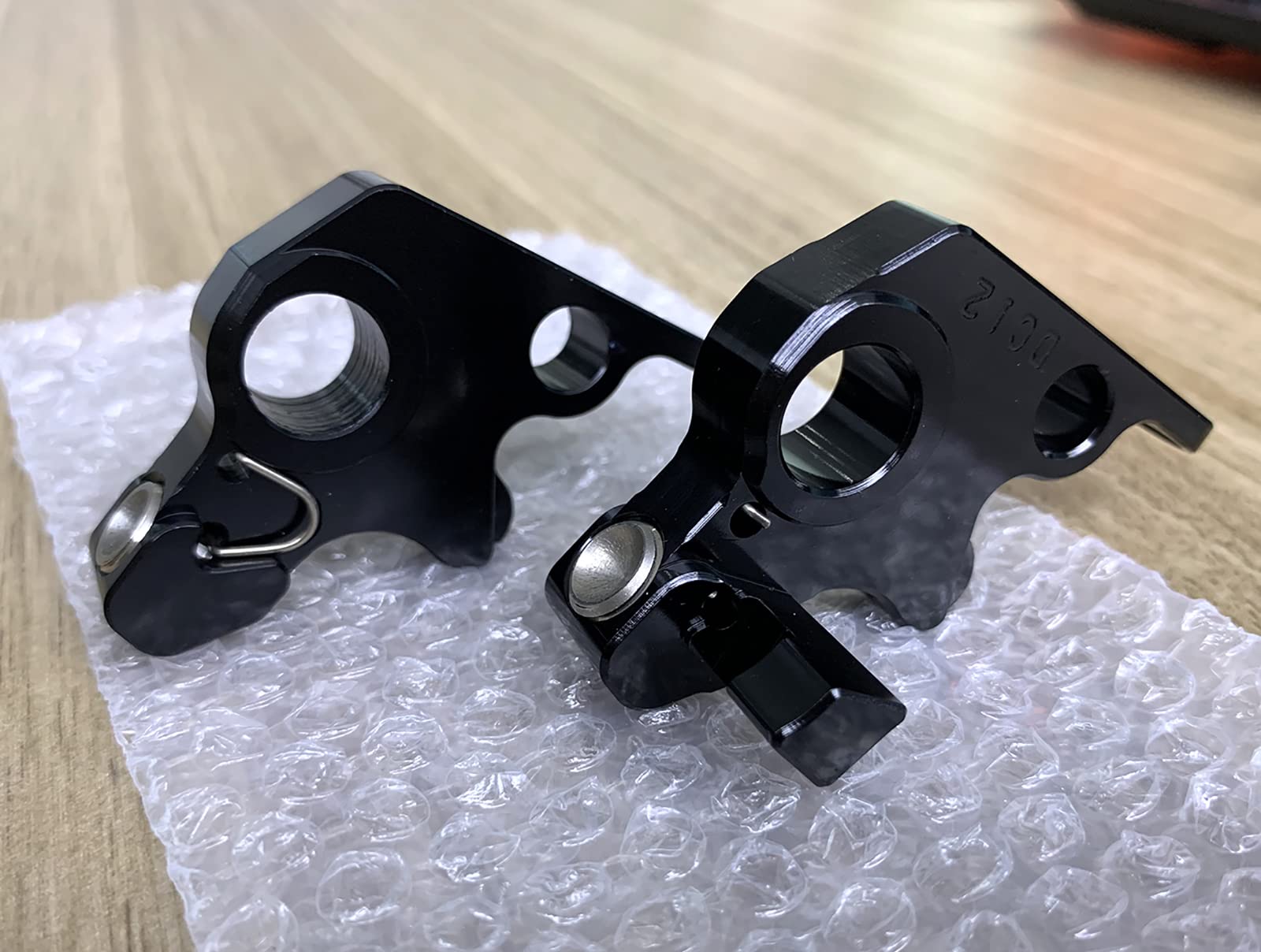 Accessori moto Leve freno frizione in alluminio per DUCATI MONSTER 696 695 620 400 796 S2R 800 (Nero)