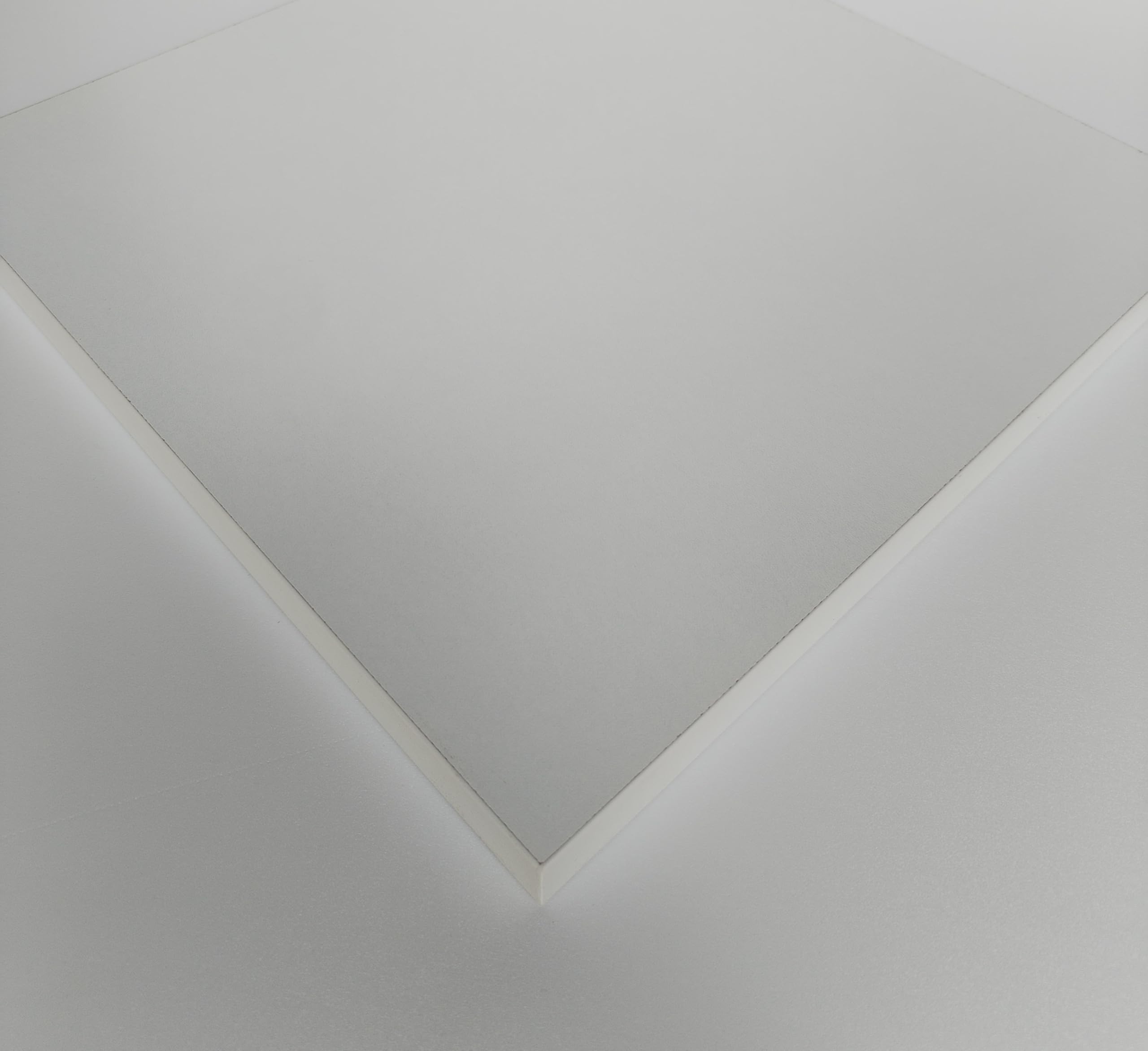 Generico Pannello Truciolare Nobilitato Bianco opaco Bordato su 4 lati mm 18 Varie Misure (1, cm. 90 x 50)