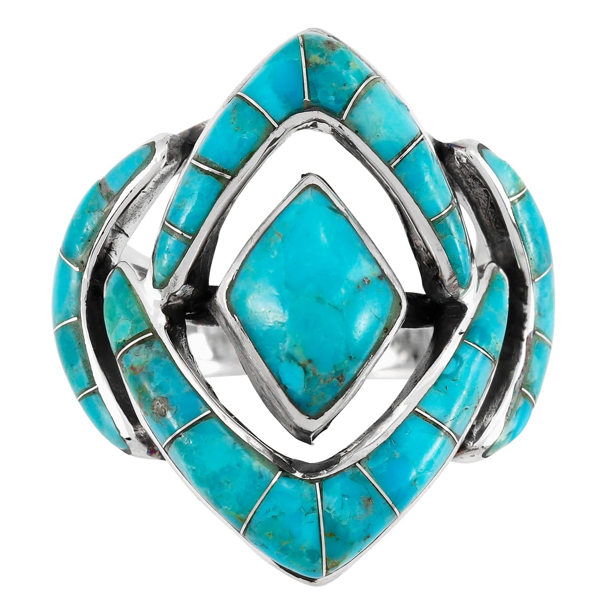 Turquoise Ring in Sterling Silver 925