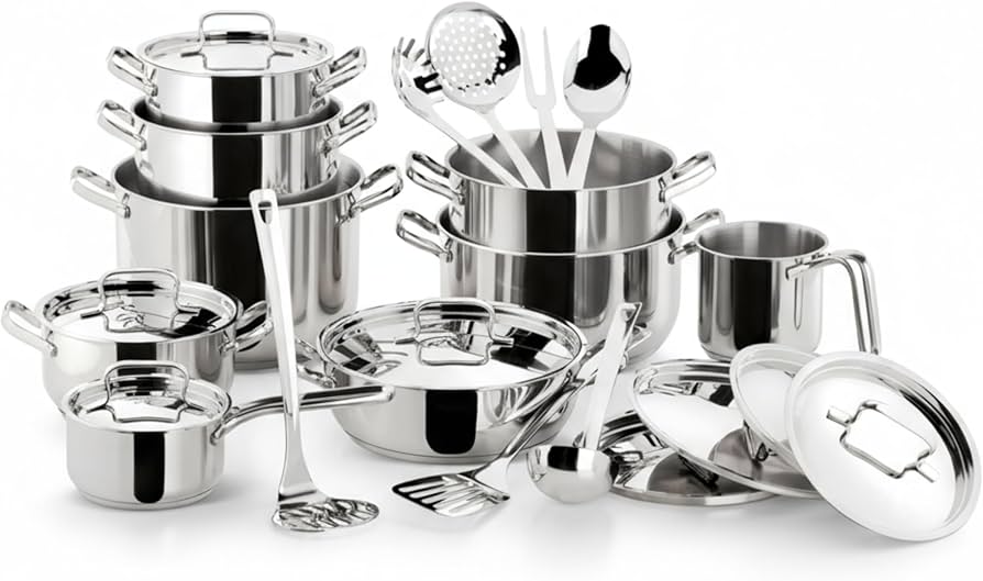 Amazon.com: Lagostina Sfiziosa Extravagant Battery, Stainless Amazon.com: Lagostina Sfiziosa Extravagant Battery, Stainless