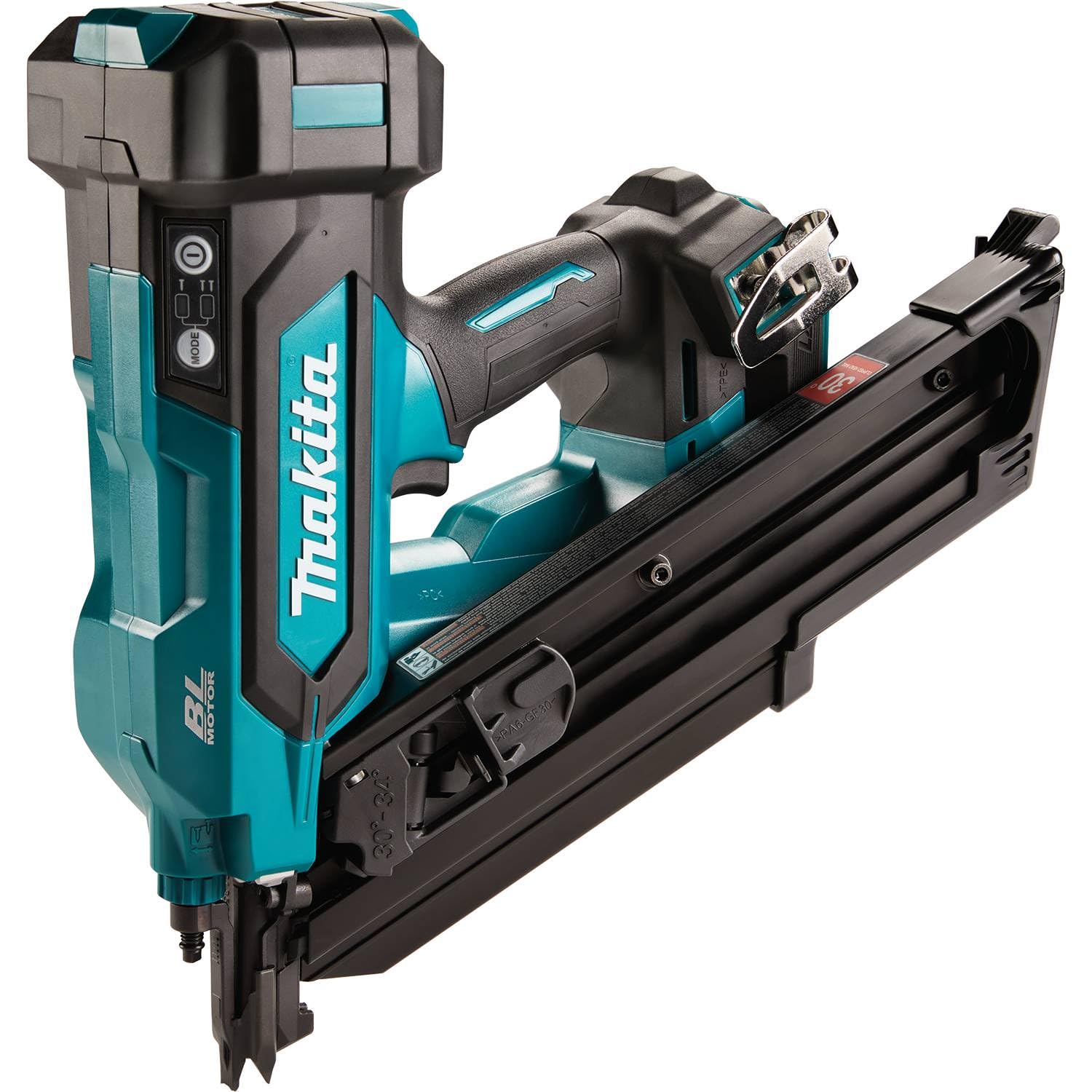 Makita XNB07Z 18 V LXT Lithium-Ion 30º Tête clipsée sans fil 8,9 cm Cloueuse d'encadrement Outil uniquement