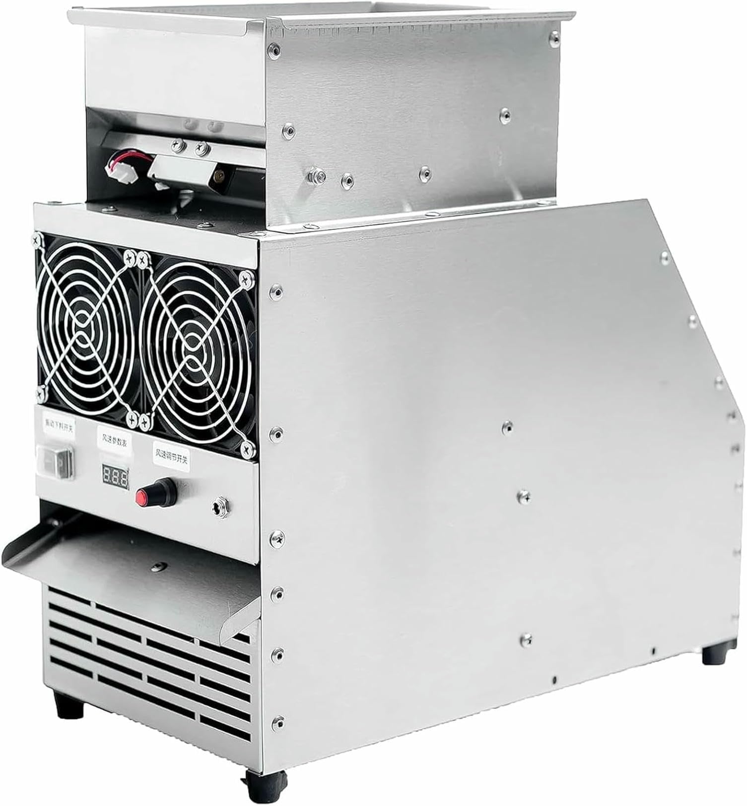 Divisor de carcasa soplada, limpiador eléctrico de granos con ventilador de velocidad ajustable, puerto de alimentación ampliado para granja