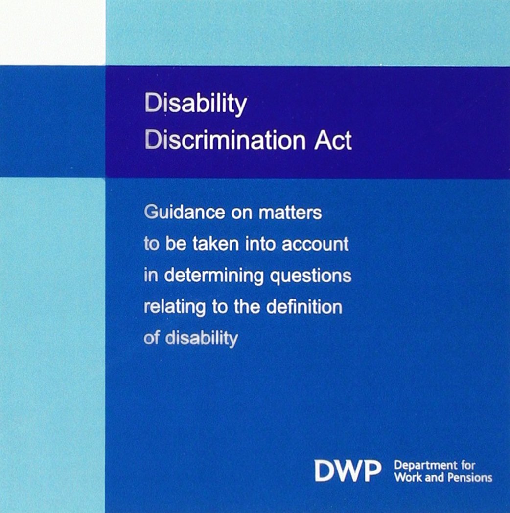 Disability Discrimination Act, Guidance on Matters to Be Taken into