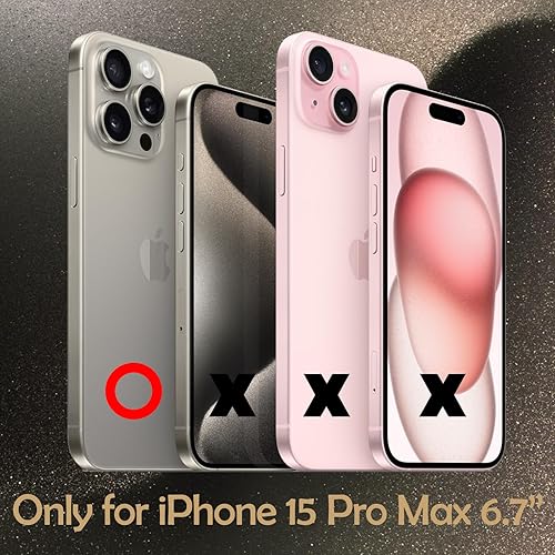 Miniatura 2 de Protector de cristal trasero para iPhone 15 Pro Max y protector de lente de cámara 2 + 2 paquetes, iPhone 15 Pro Max, protector de pantalla trasera