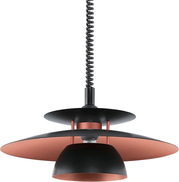 EGLO 31666 BRENDA Pendant Light in Black and Copper