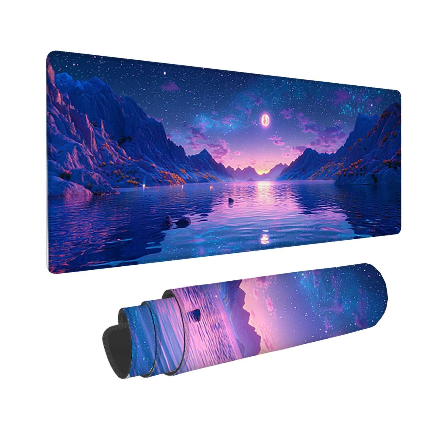 Podkładka pod mysz do gier, 1400 x 600 mm XXL Podkładka pod mysz do gier, duża, antypoślizgowa wodoodporna, rozszerzona długa podkładka pod mysz do klawiatury XXL, akcesoria biurowe, do gier