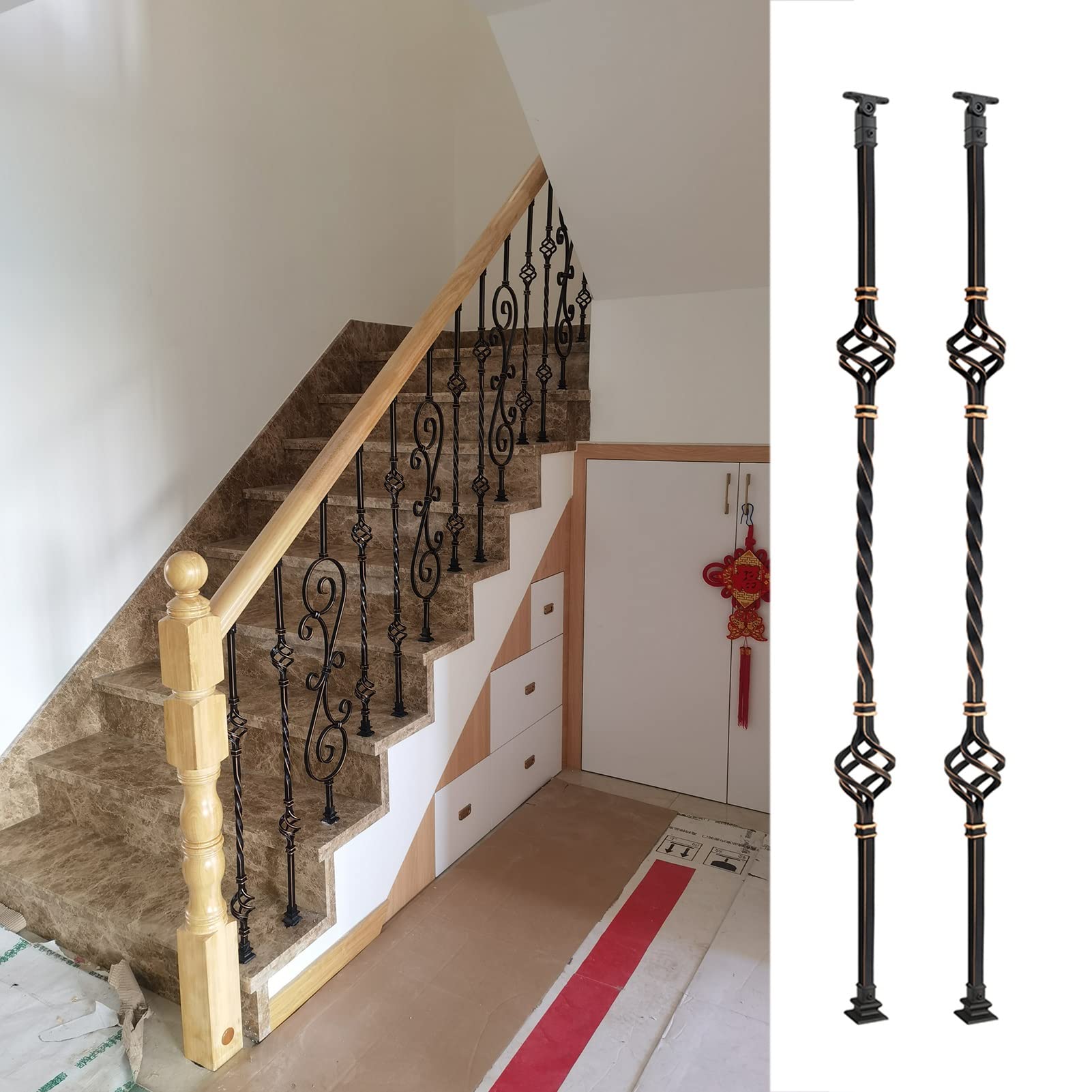 Poteau de garde-corps en verre pour escalier intérieur et balustrade de terrasse moderne