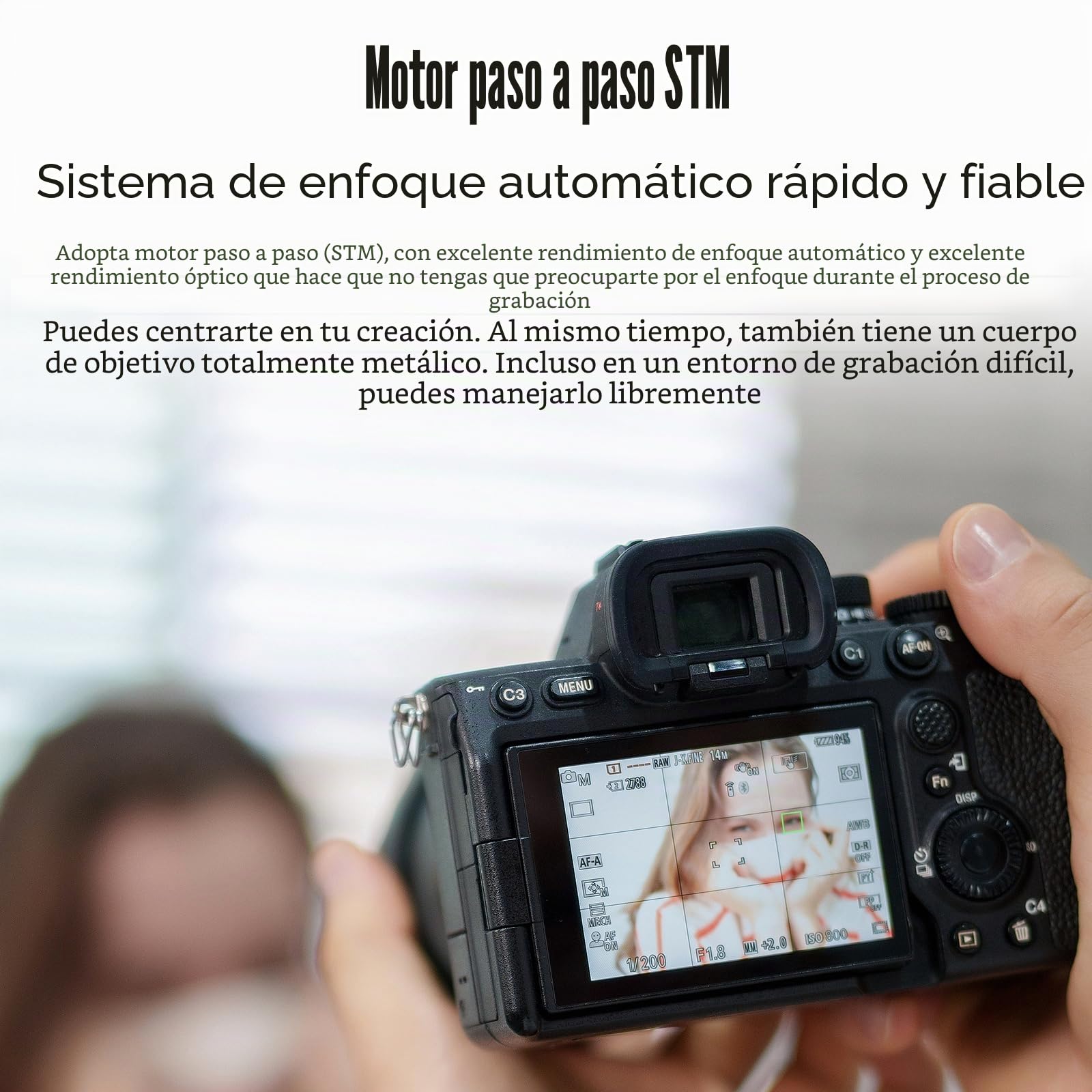 7artisans 50mm F1.8 Lente for Sony E Mount estándar fotograma Completo Gran Apertura Lente STM Full-Frame Objetivo Auto Focus Lenses APS-C (Sony A5000 A5100 A6300 A6500 NEX-5T A7III A7R III, Negro)