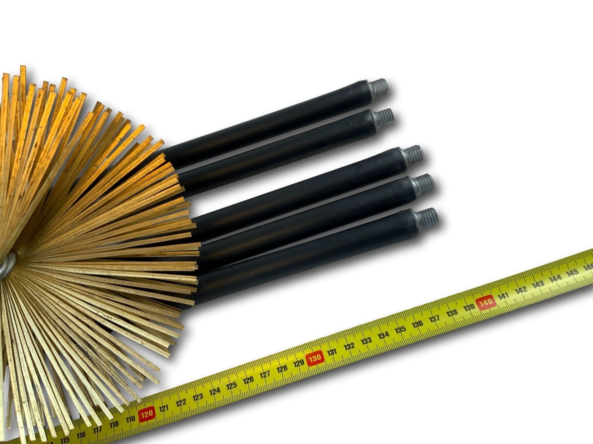 Kit Pulizia Camino BARETTO - Scovolo Nylon 250mm, Spazzola Acciaio E Scovolino Multiuso Per Canne Fumarie - Foto 4