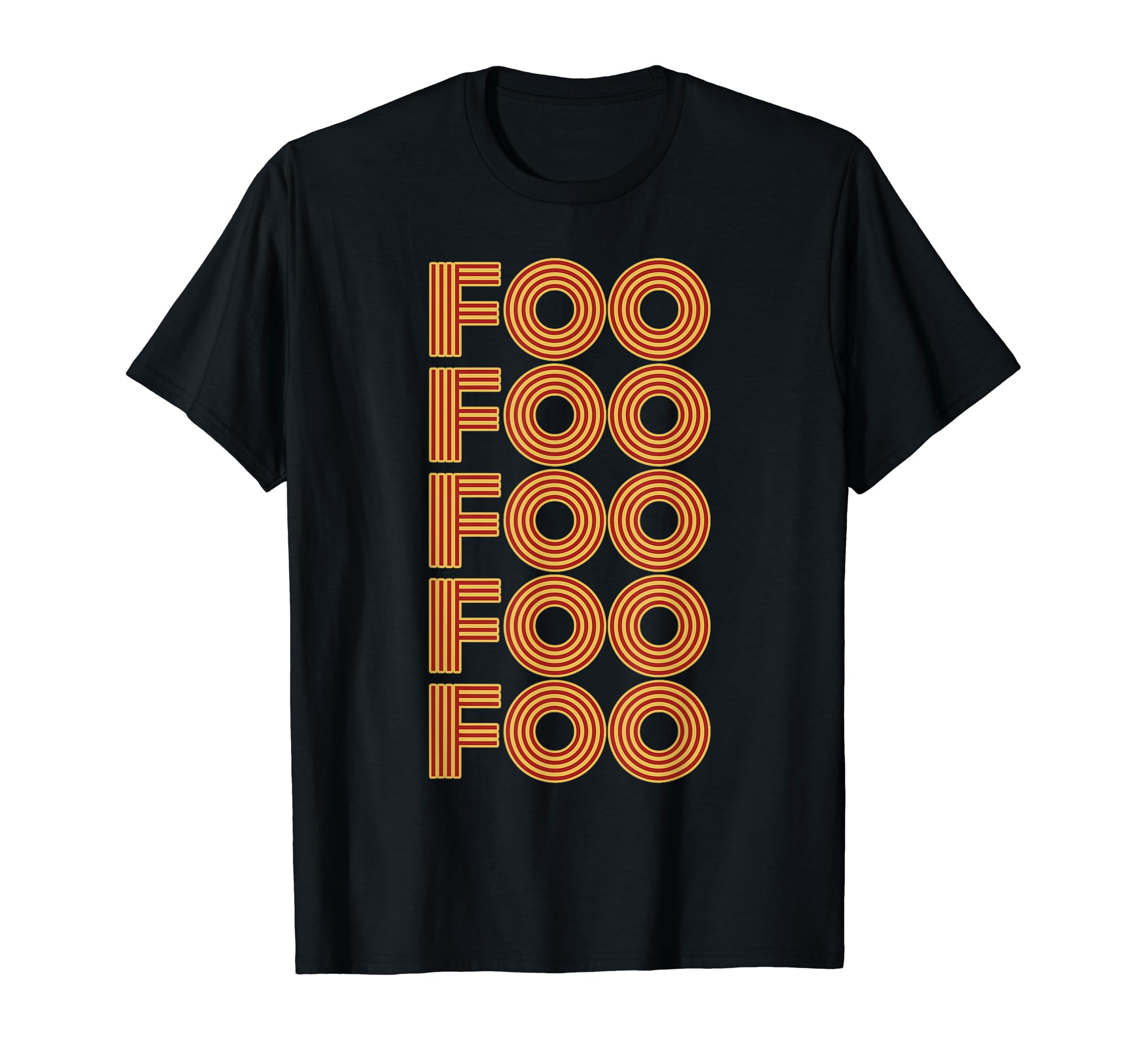 Foo Personalized Name Retro Funny Foo 70'S Vintage Gifts T-Shirt
