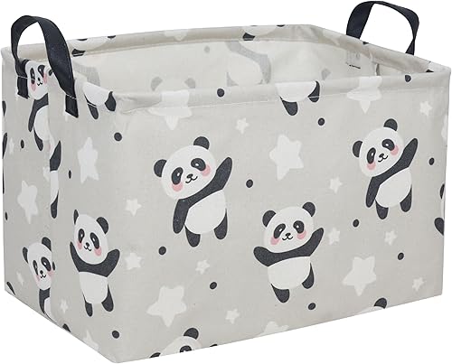 Miniatura 38 de Cesta para niños, cestas de animales, bonitos contenedores de almacenamiento rectangulares de juguetes, organizador de libros, decoración de