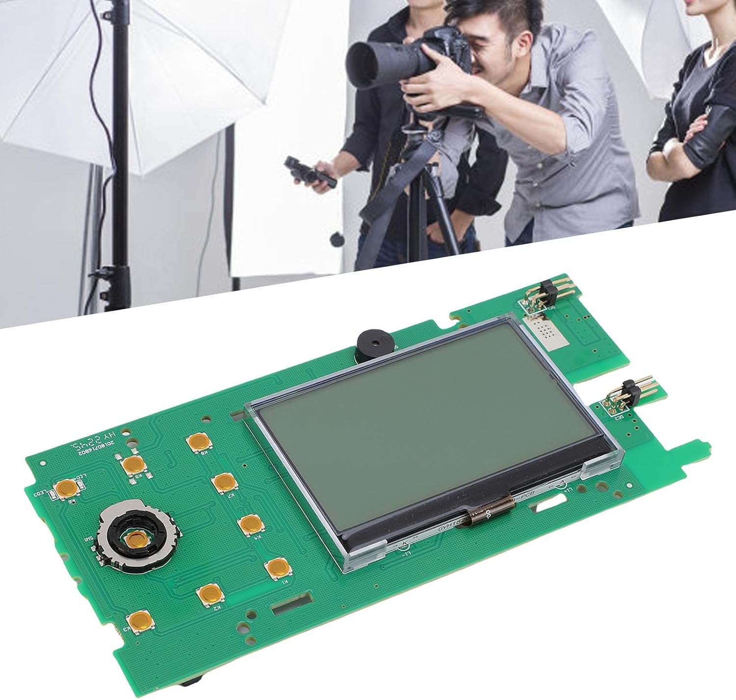 Pongnas Wymiana Płyty Głównej AD400 PRO Flash z 3,2-calowym Dotykowym Wyświetlaczem LCD – Płyta Główna PCB Zgodna z OEM do Fotografii Studyjnej i Plenerowej – Obsługuje synchronizację TTL HSS i