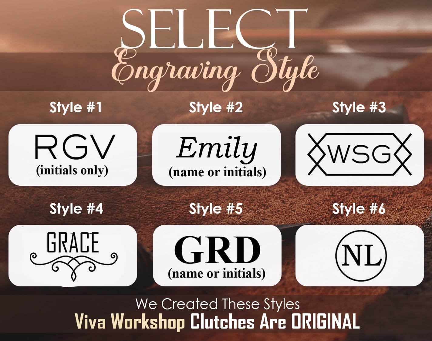 Personalized Clutch with Engraved Name or Initials – Wristlet Handbag for Cosmetic – Customized Purse Gift for Wife, Mom, Coworker & Friend – Crafted in USA – Genuine Leather Clutch for Women
