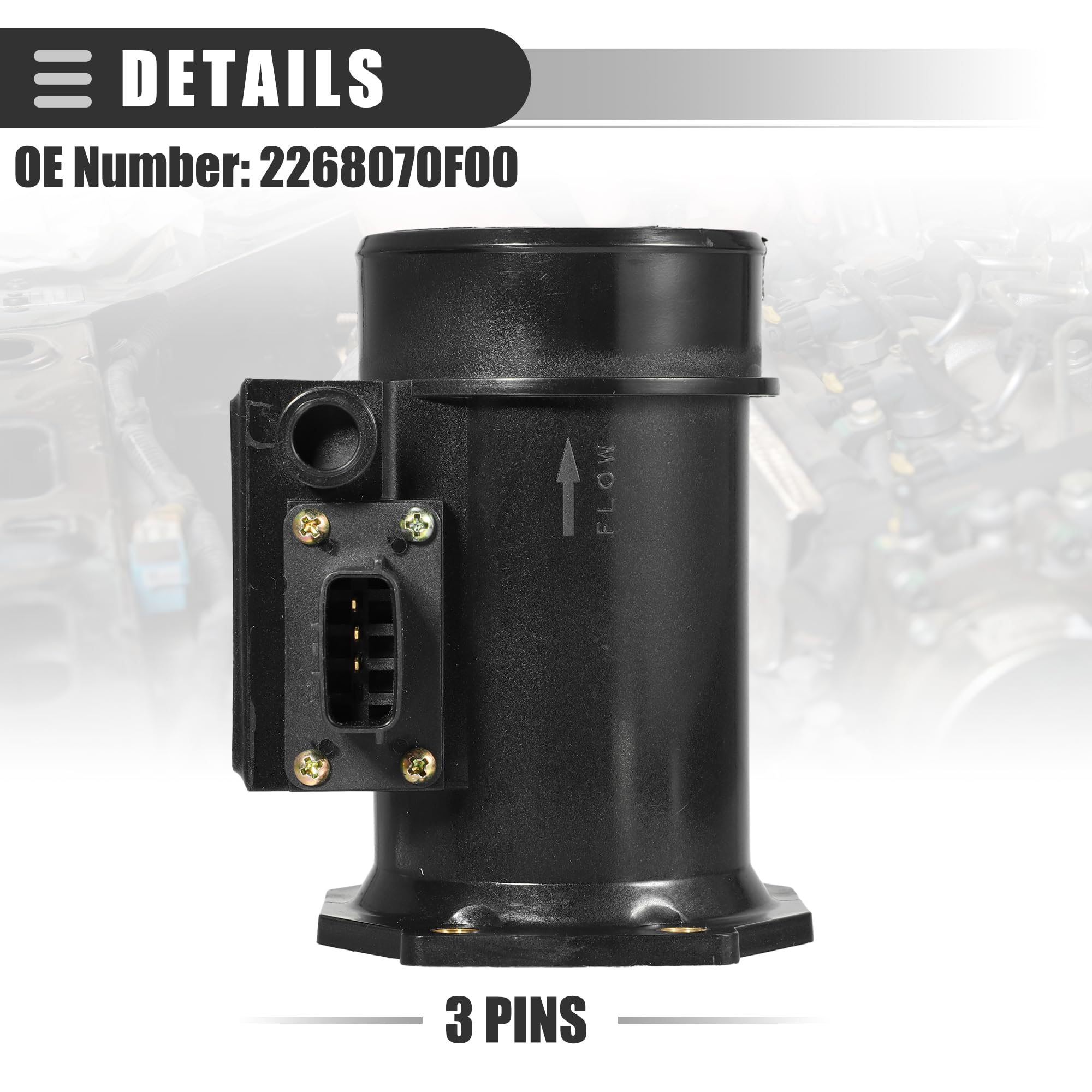 MAF.セットン。 OEM 300ZX (Z32) Mass Air Flow Sensor / Meter (MAS / MAF)