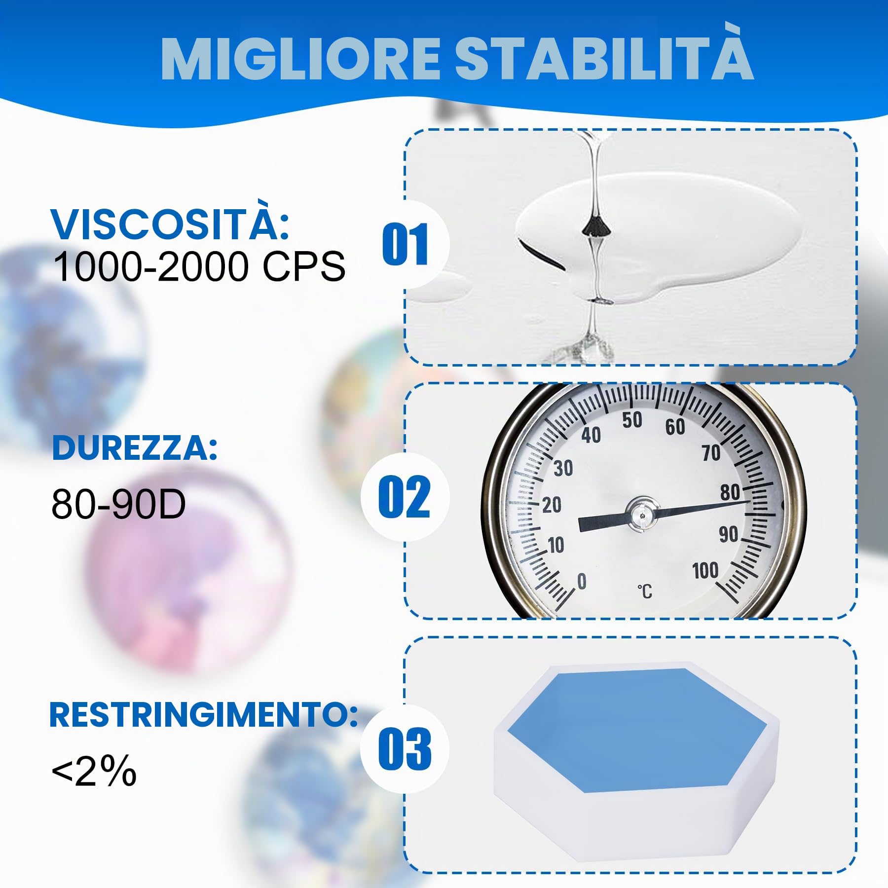 Resina UV - 1.000 g Resina Epossidica UV Trasparente Basso Odore per Creazione di Gioielli Resin, Artigianato in Resina, Pittura - Colla Resina UV Indurimento rapido per DIY Colate, Stampo