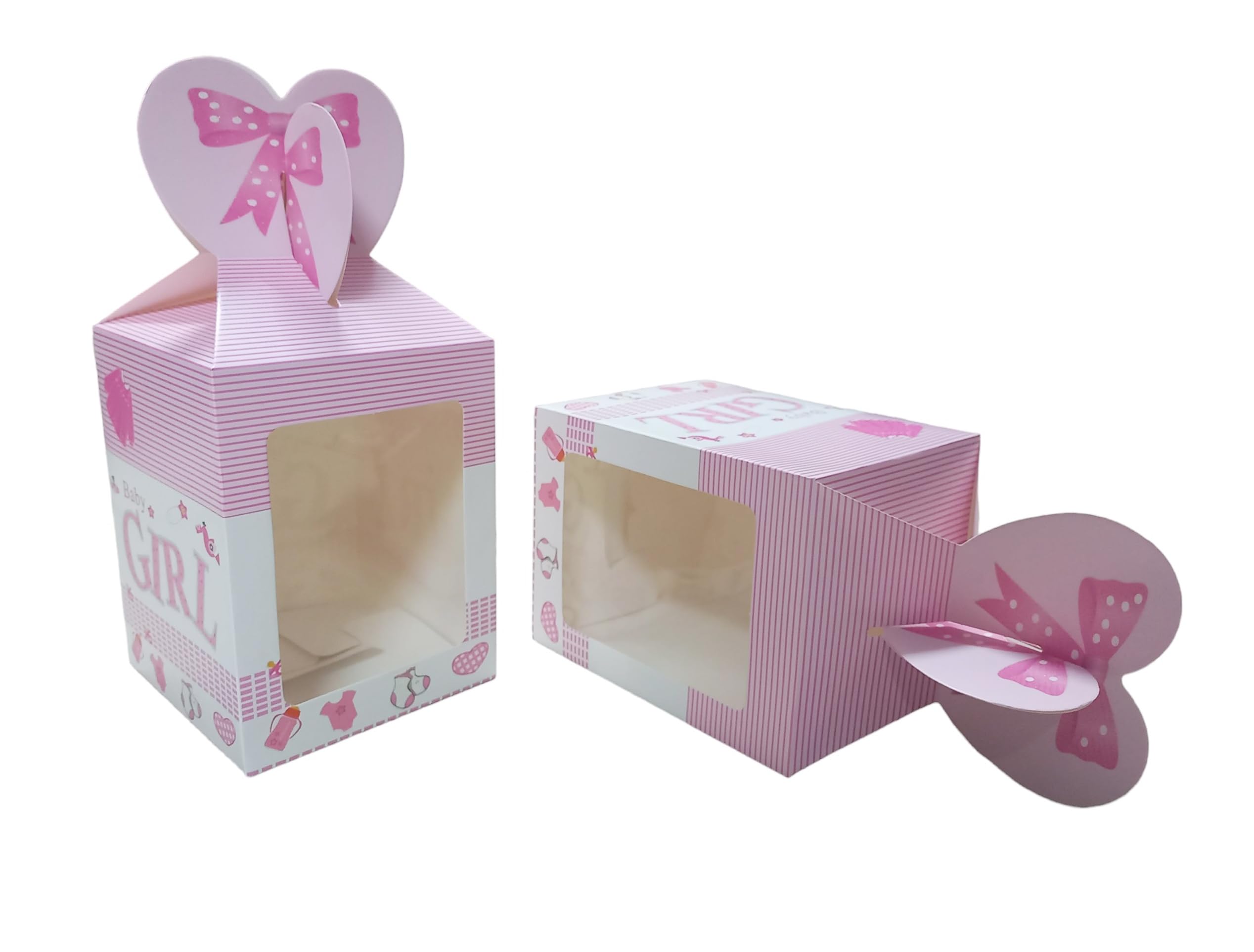 PRANSUNITA Foldable Gift Packaging Paper Boxes, Pink Baby Shower Print – Used for Chocolate, Cake, Confectionery, Return Gifts Packing - 10 Pcs- Baby Pink Color (B0CZLQB68V) Amazon Price History, Amazon Price Tracker
