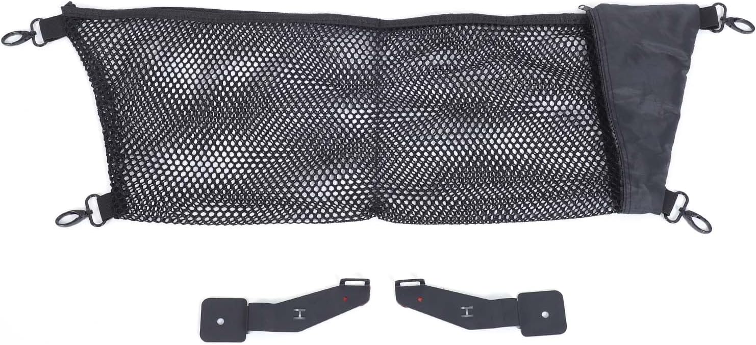 Front Trunk Storage Cargo Net for Hummer EV SUV Pickup Truck Accessories 2022-2024 2025 2026 Expandable Elastic Heavy Duty Trunk Storage Organizer Mesh with 4 Metal Carabiners(Envelope Style)