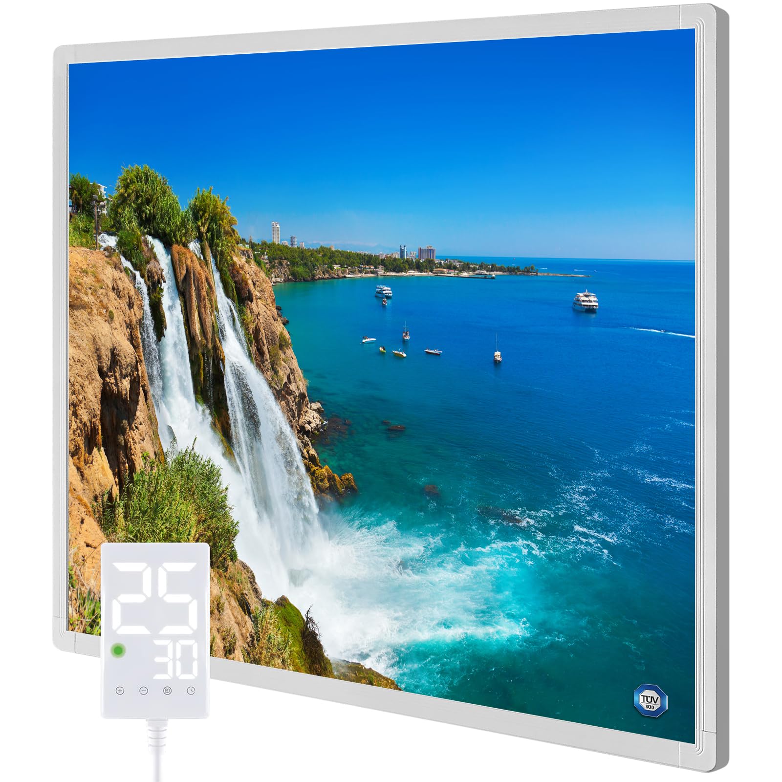 Chauffage infrarouge 360w mural avec panneau tactile intégré
