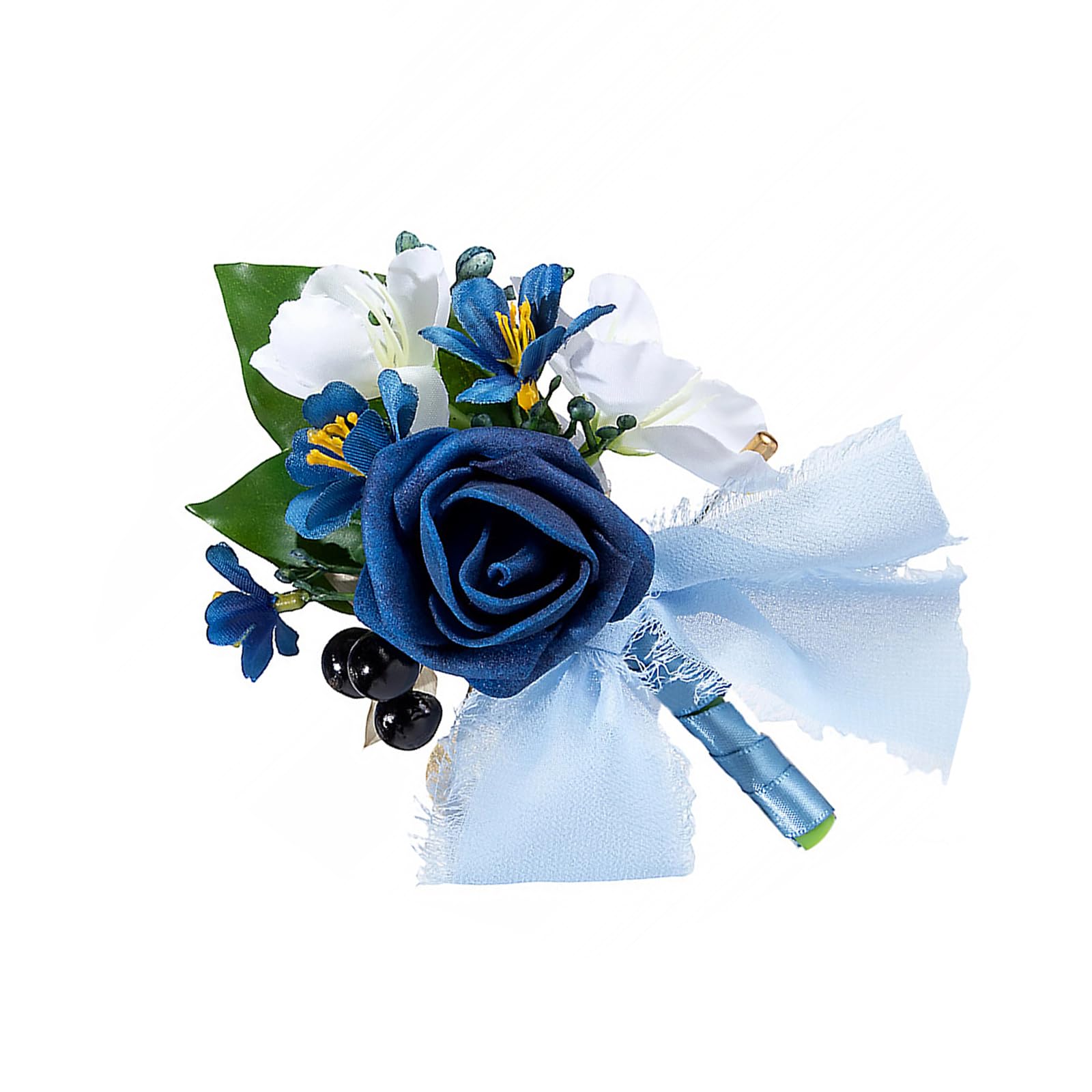 Poystng Artificial Flower Corsage for Bride and Groom with Realistic Detail Perfect for Western Weddings Permanent Fraudulent Flower Boutonniere