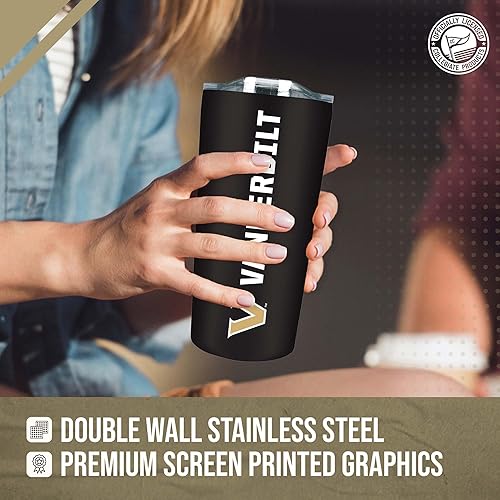 Vista 149 de Campus Colors NCAA - Vaso aislado de doble pared de acero inoxidable con tapa deslizante (Florida State Seminoles - Granate, 18 onzas)