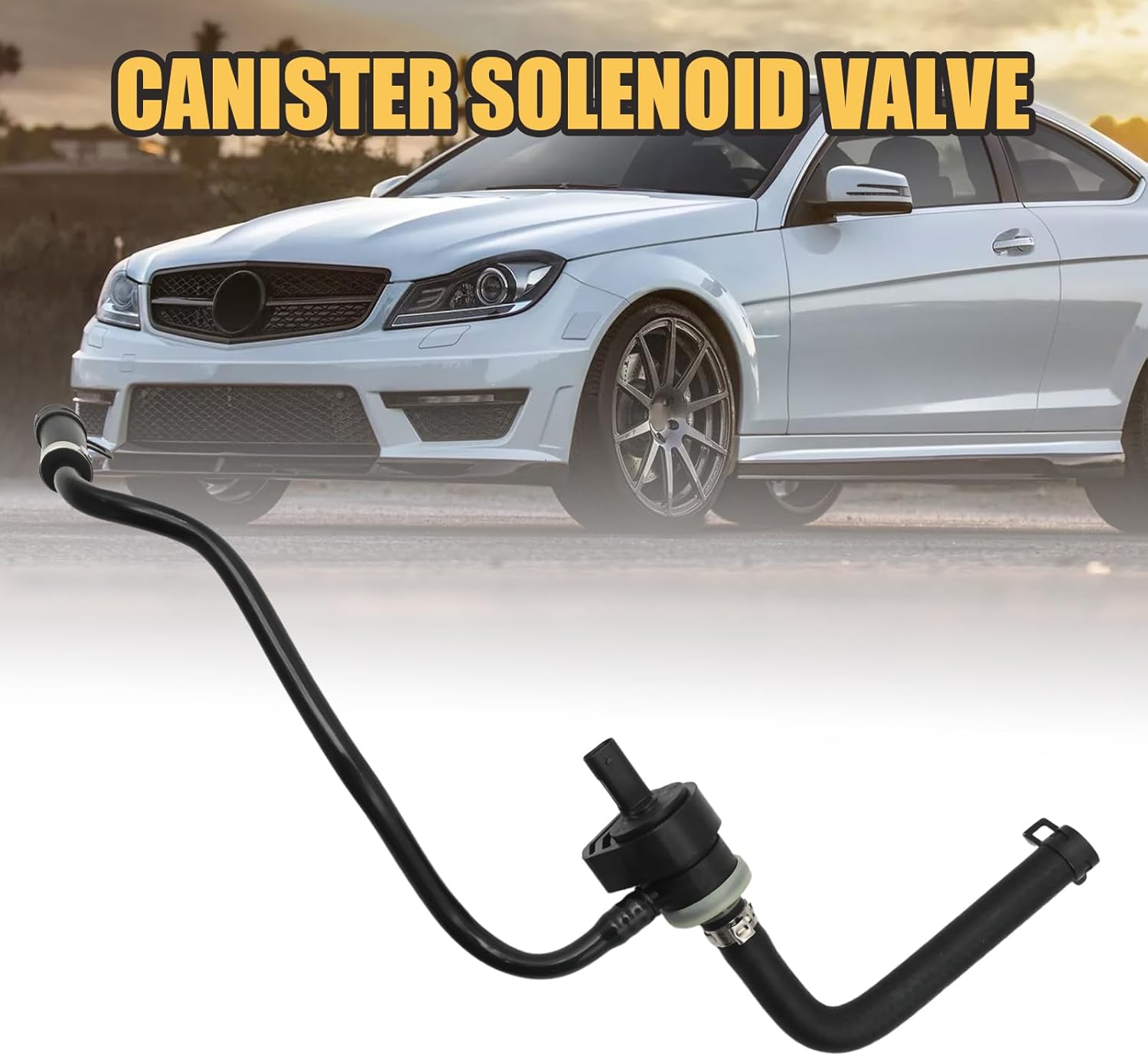 2740182201 Carbon Canister Solenoid Valve, Replacement for Mercedes-Benz CLS GLC GLK SLC C-Class E-Class V-Class Engine, Replaces 0009976912 2740186700