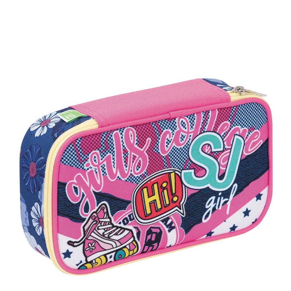 Portapenne SJ Gang Style Jam Gang - Design Colorato Unisex Per Scuola - Fuchsia - 23x10x5.5 Cm - Foto 9