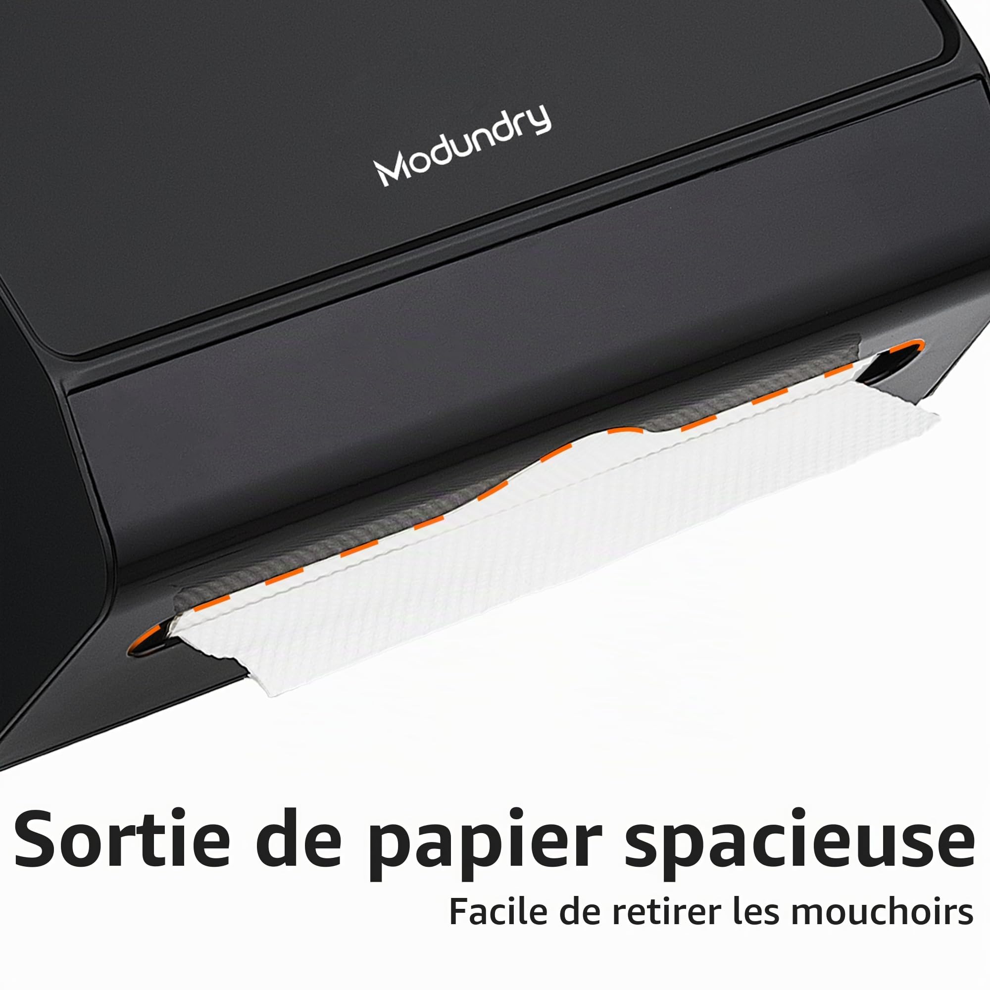 Distributeur de Serviette en Papier Mural, Distributeur Essuie Mains Pliés, pour Commercial Toilette et Cuisine, Salle De Bain, Peut Contenir 200 Feuilles, Noir