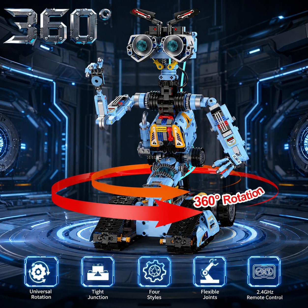Amazon.com: zinat 4-in-1 STEM Robot Building Kit with Remote