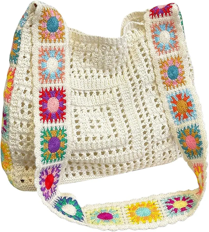 Azonee Knitted Crochet Handbag Stylish