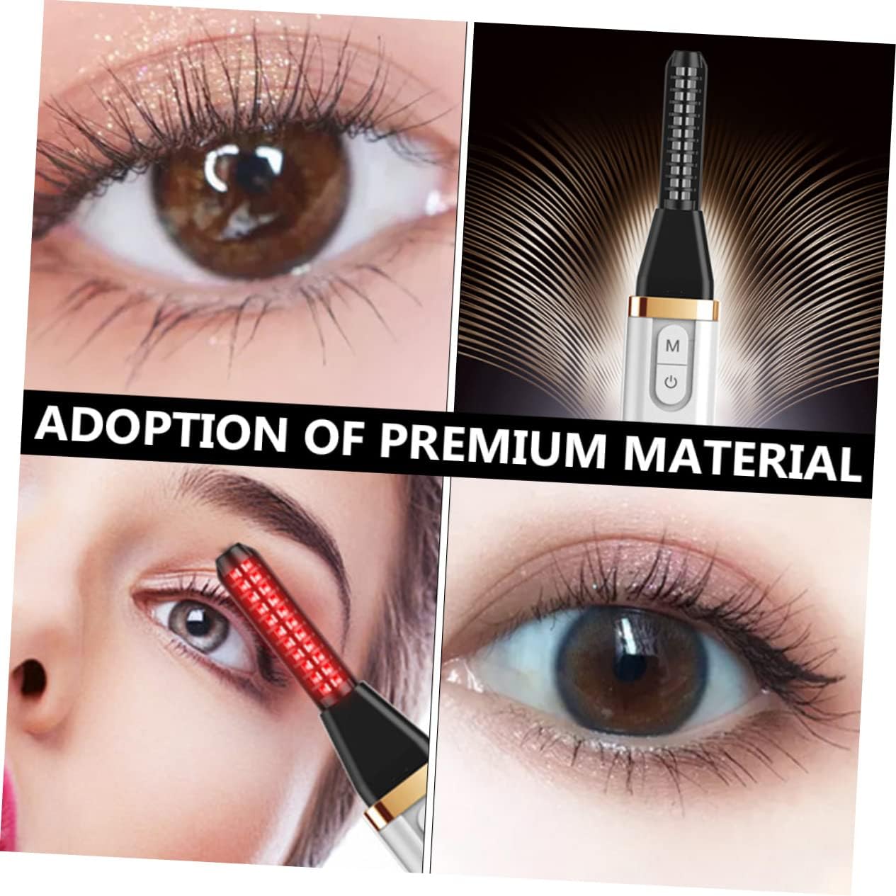 VICASKY Rechargeable Heated Eyelash Curler Electric Mascara Lash Curler Heat for Women Long Life Battery Portable