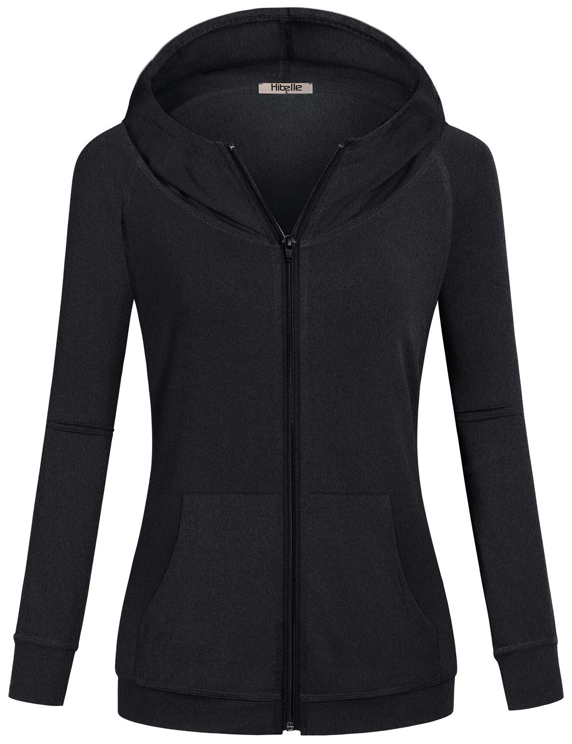 Hibelle Women's FullZip Fleece Lined Hoodie Sports Sweatshirts with