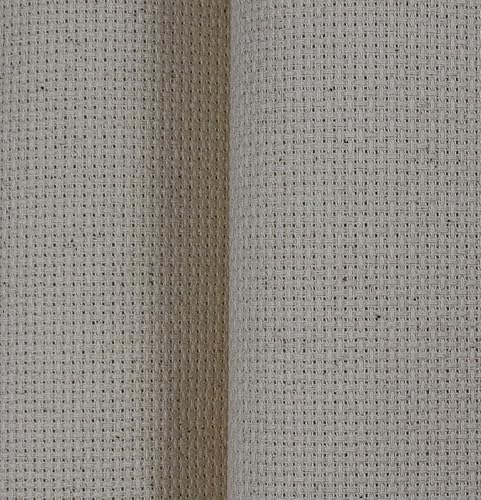 Miniatura 87 de KCS 2 piezas de tela de algodón Aida de punto de cruz contado de 15" x 18" para bordado (Lino, 14CT)