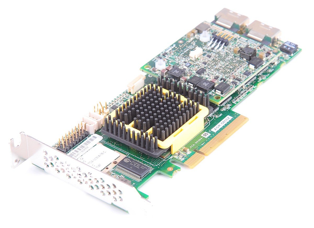 Adaptec ASR-5805Z/Q Controller RAID 512 MB SAS/SATA/SSD PCI-E con BBU - low profile