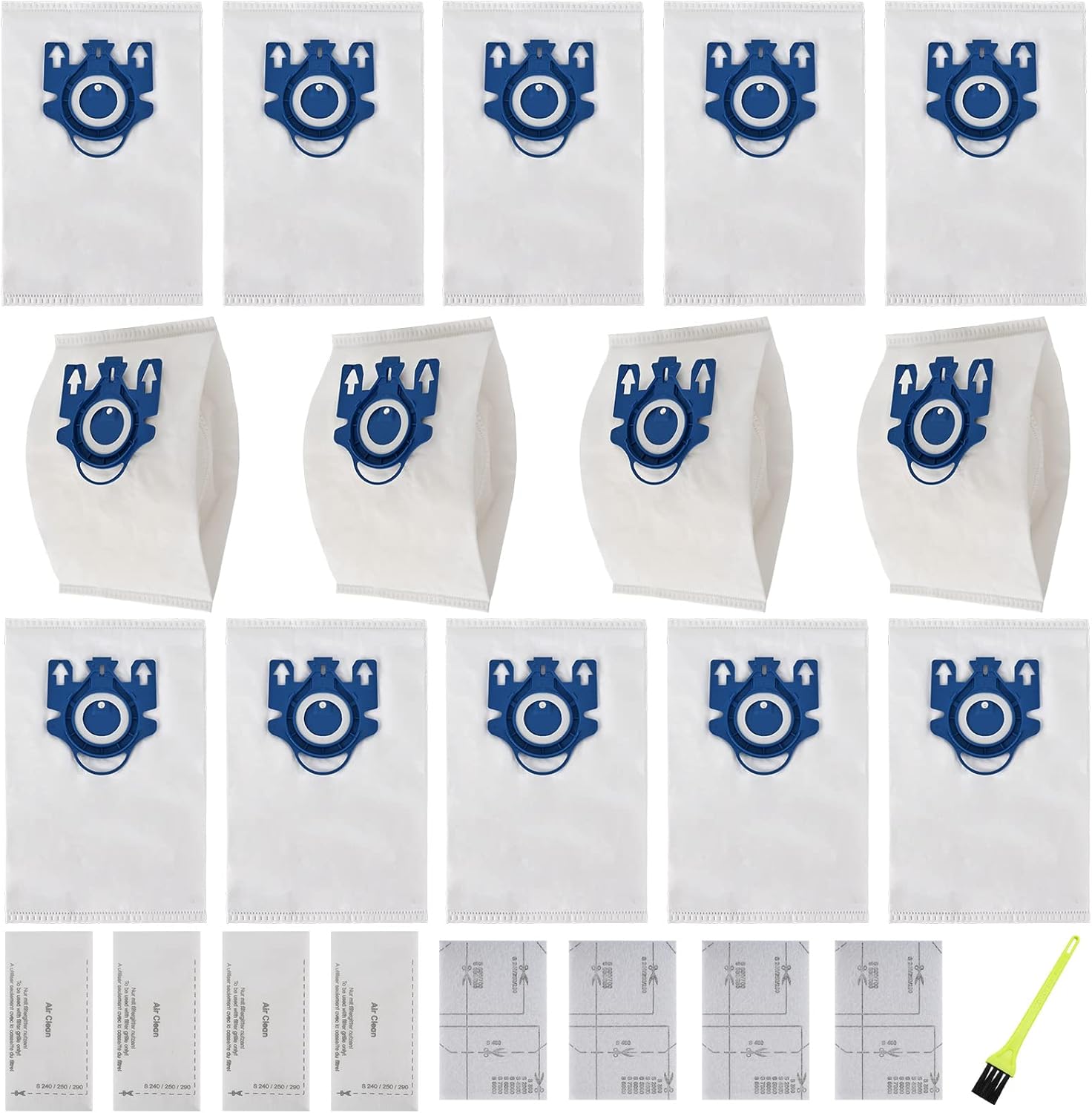 14 Packs 3D Airclean GN Vacuum Cleaner Bags Replacement for Miele Classic C1