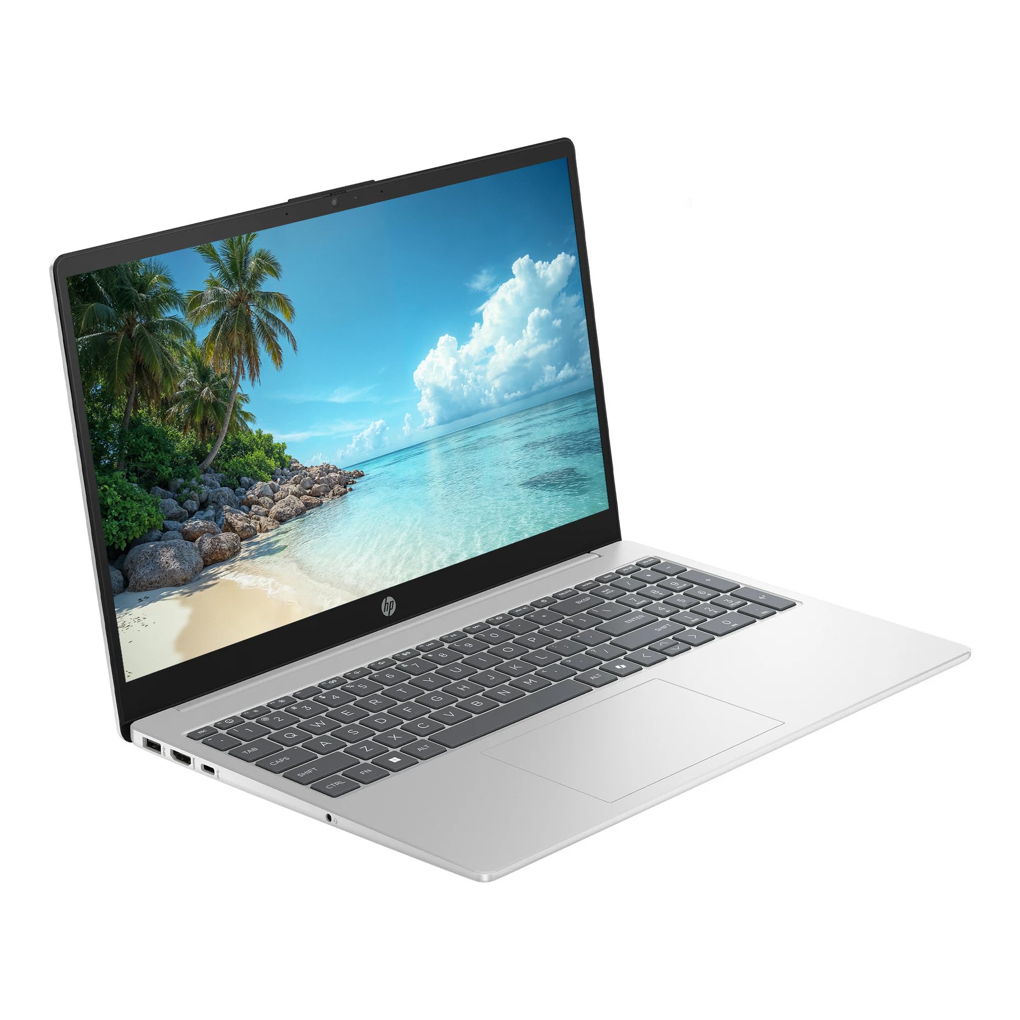 HP 15.6" FHD Touchscreen Business Laptop Computer, Intel 10-Core i5 Processor, 16GB RAM 512GB Storage (256GB SSD+256GB Docking Set), Windows 11, Numeric Keypad, NLY Earphones, Natural Silver