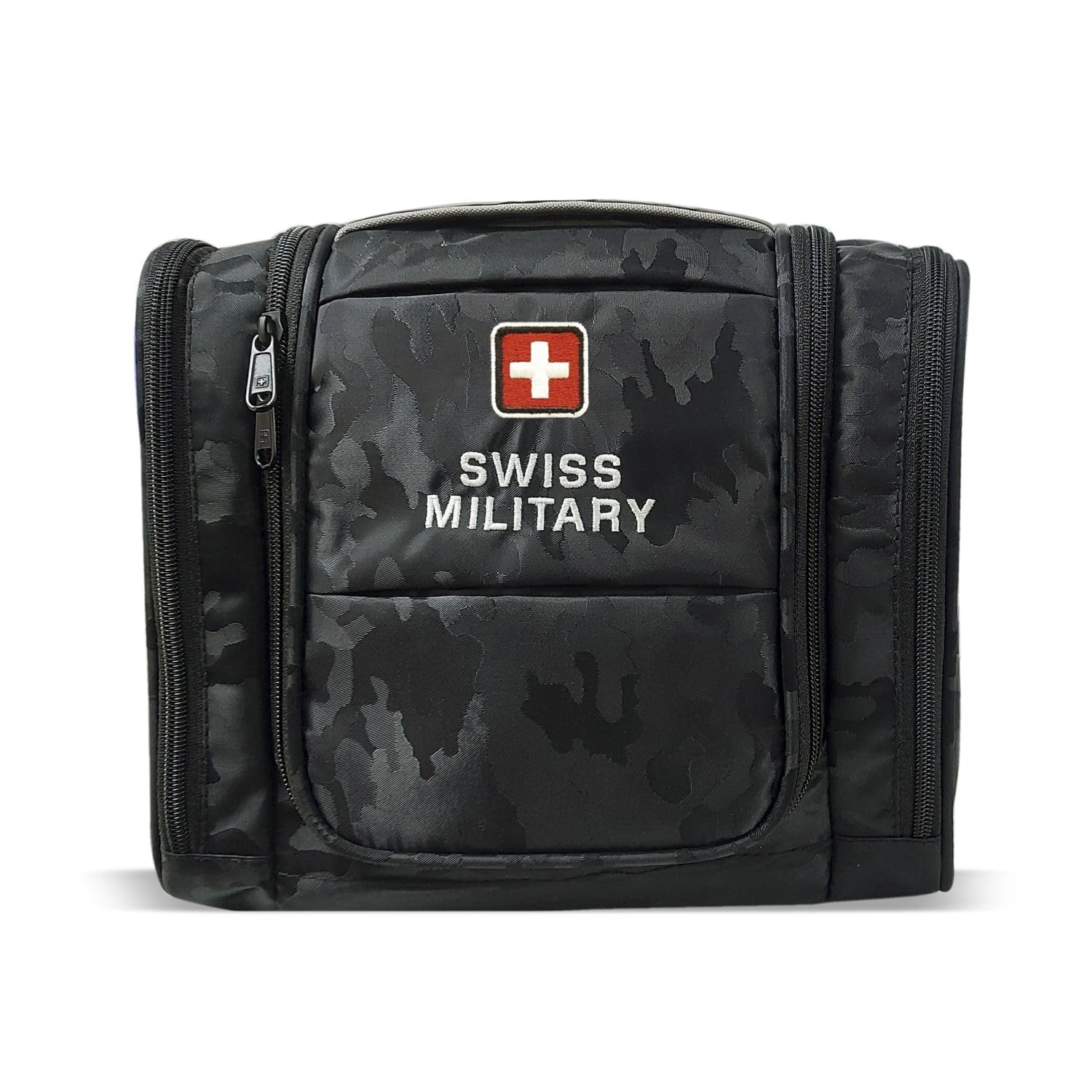 Sponsored Ad - Unisex Polyester 5L Water-Resistant Toiletry Bag for Travel with Multiple Compartments, Quick Access Pocket, Durable Zippers, Organizer for Toiletries, Makeup & Essentials-Black