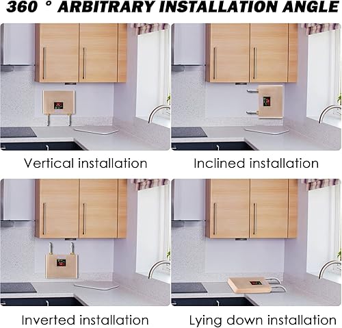Miniatura 6 de meefuns Calentador de agua eléctrico sin tanque de 110 V 3000 W bajo fregadero bajo demanda calentador de agua caliente instantáneo para cocina baño