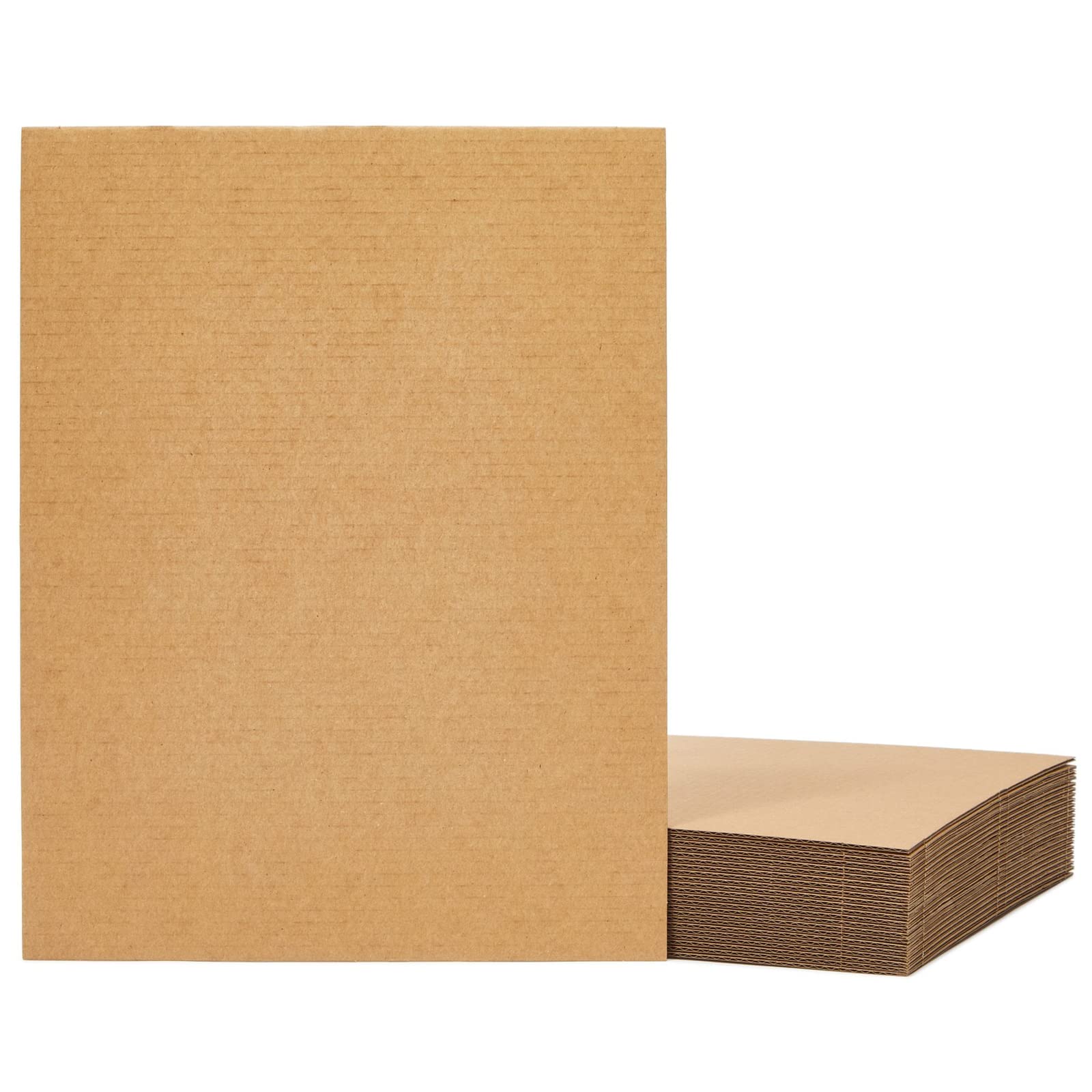 24 Sheets 8.5x11 Corrugated Cardboard Backing, Inserts for Dividers
