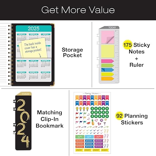 Miniatura 2 de Agenda 2024 de tapa dura: (noviembre de 2023 a diciembre de 2024) Agenda diaria semanal mensual de 5.5 x 8 pulgadas, agenda anual. Marcapáginas,