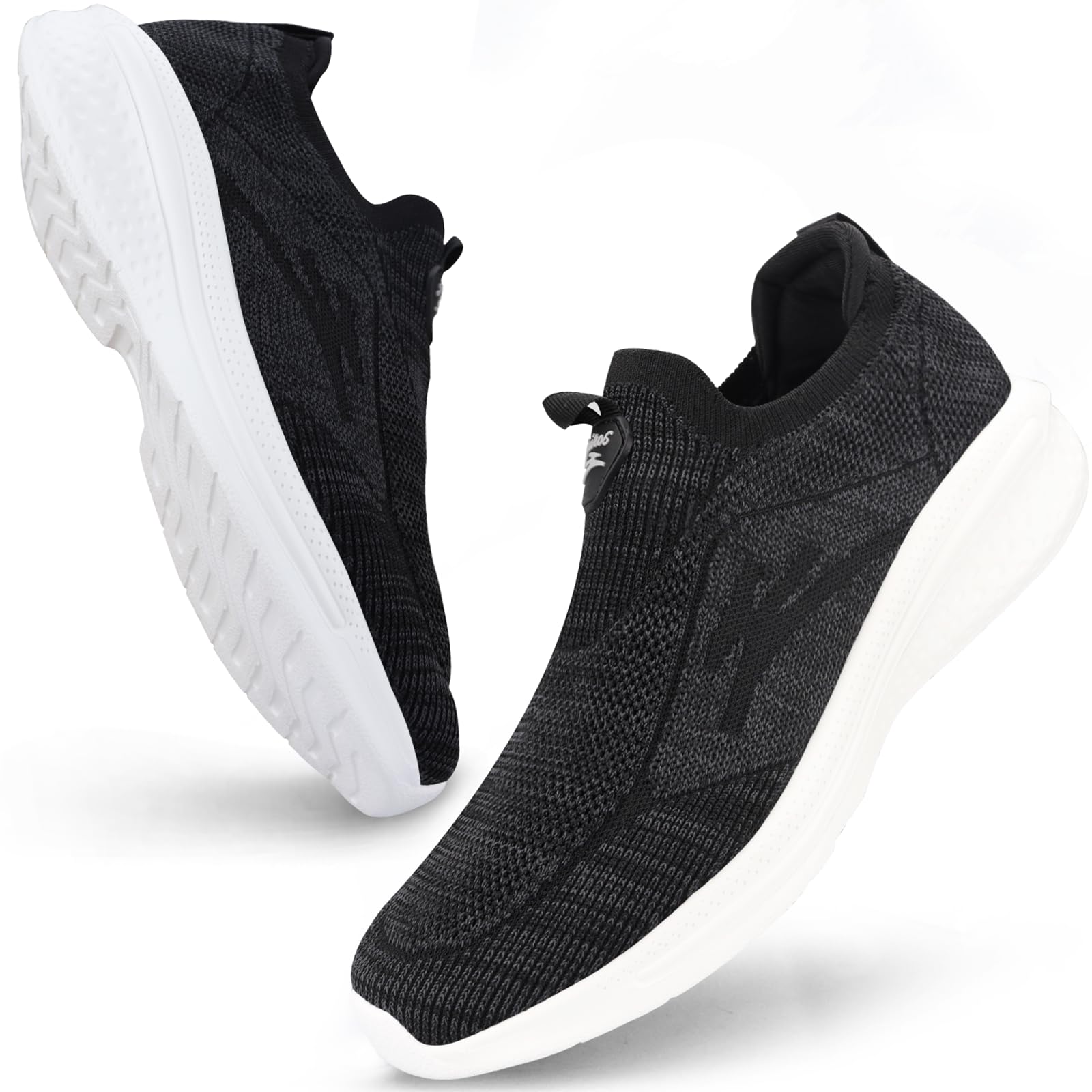 Giniros Sneakers Slip On Sneakers Running Men Running Jogging Walking Bambas Gym Fitness Athletic Tennis Work Sneakers Lightweight Breathable Sneakers Men's Sports Shoes