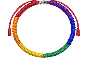 LAMIBEE LGBT Bracelet, Rainbow Bracelet, LGBT Pride Support Bracelet