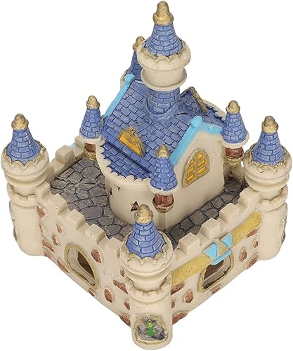 Miniatura 9 de Zerodis Castillo de resina de acuario cueva ocultar casa, decoraciones coloridas de los peces