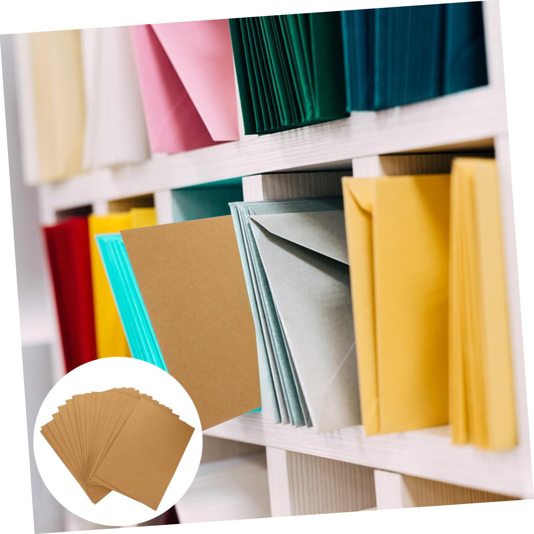 Einschlagmappe A4 aus Kraftpapier 20 Stück Präsentationsdokumentenordner für Büro und Rezepte Robust Dokumentenmappe Ordnungsmappe