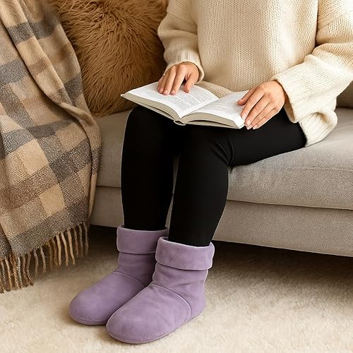 Miniatura 9 de Herbal Concepts Bota de aromaterapia con forma de envoltura para microondas hecha de linaza orgánica, menta y menta verde para pies  Botines cómodos